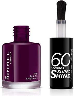 Image du produit Rimmel London 60 Seconds Super Shine (345 Cerises noires, Vernis couleur)