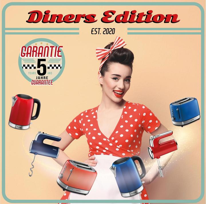 Actual product image Trisa Toaster Diners Edition Blue