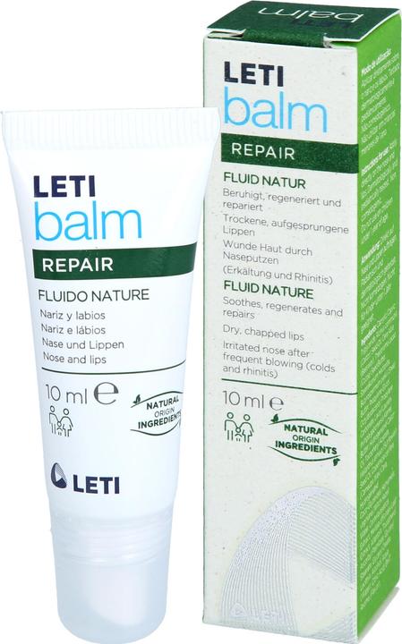 Actual product image Leti balm Fluid Natur - Schützender Nasen- und Lippenbalsam bei trockener und rissiger Haut mit natü (10 ml)