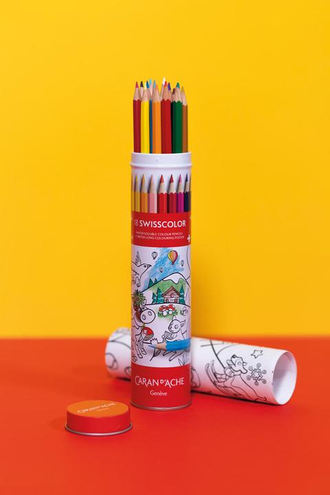 Produktbild Caran d'Ache Swisscolor Metalldose Farbstifte (Mehrfarbig, 18 x)