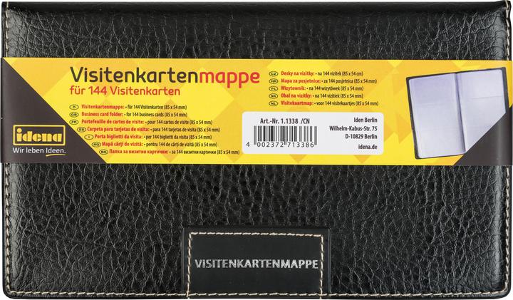 Actual product image Idena Business card folder black high (Visiting card)