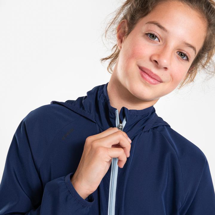 Immagine prodotto Kiprun Laufjacke Kinder winddicht - Wind Jacket marineblau/grau (164)