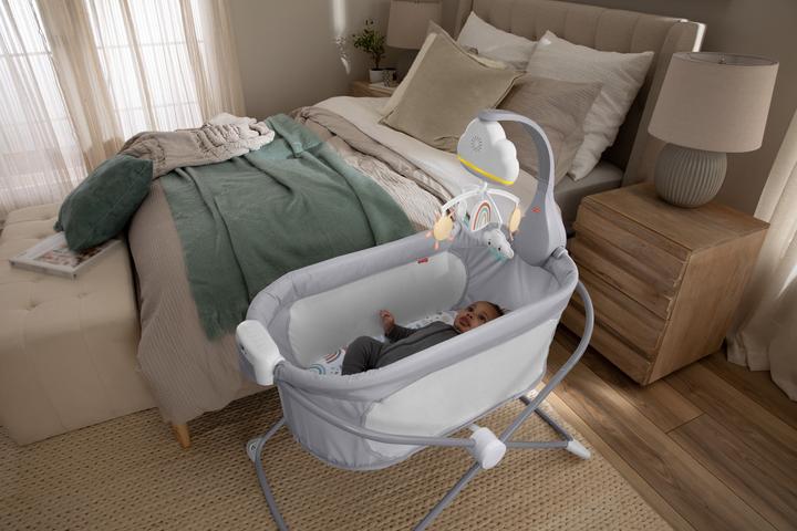Productafbeelding Fisher-Price Mobiel en muziekdoos voor babybedje Regenboog