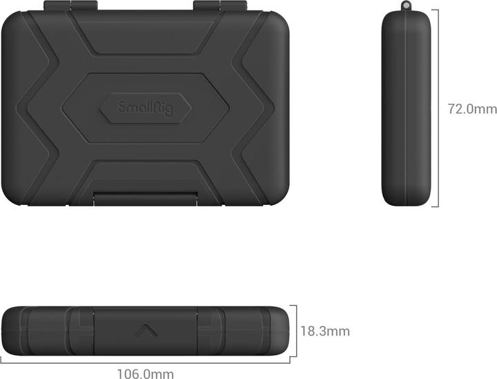 Actual product image SmallRig Memory Card Case (Camera inner pocket, 0.59 l)