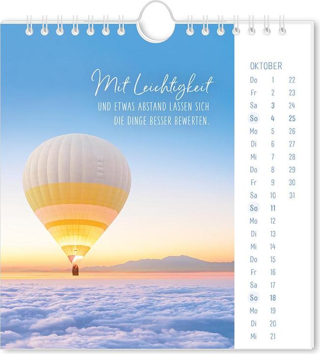 Image du produit Postkartenkalender 2026 Lichtblicke (16 x 17 cm, Couverture rigide, Allemand)