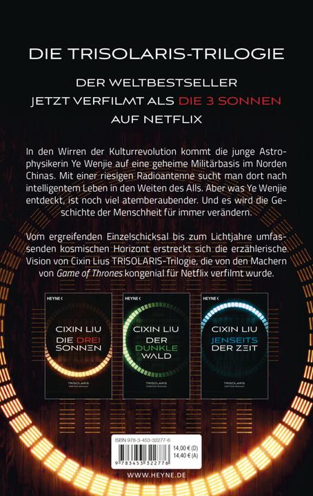 Productafbeelding Die drei Sonnen (Duits, Cixin Liu, 2023)