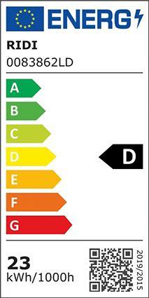 Label énergétique RAU Lampe LED pour poste de travail (3112 lm)