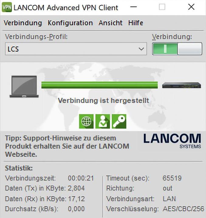 Energie-Label Lancom Systems Advanced VPN Client Lizenz (1 Geräte)