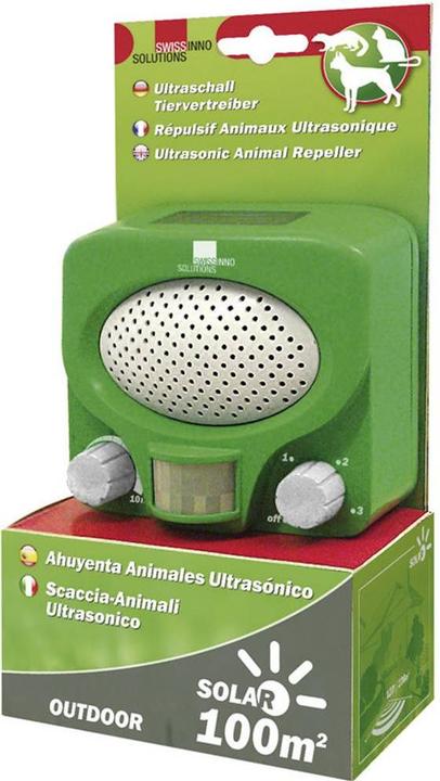 Actual product image Swissinno Solar Ultraschall Tiervertreiber, Marder- & Katzenschreck