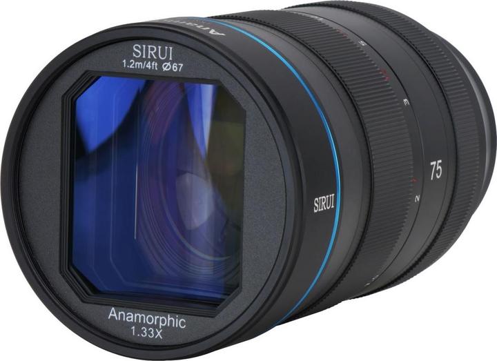 Actual product image Sirui Fixed focal length 75 mm F1.8 anamorphic (Nikon Z, APS-C / DX)