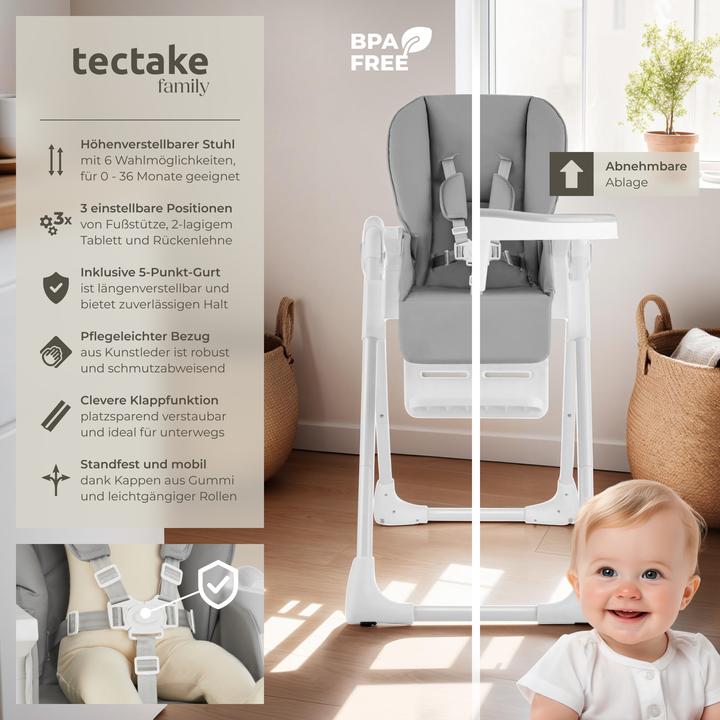 Produktbild tectake Sophia (Hochstuhl)