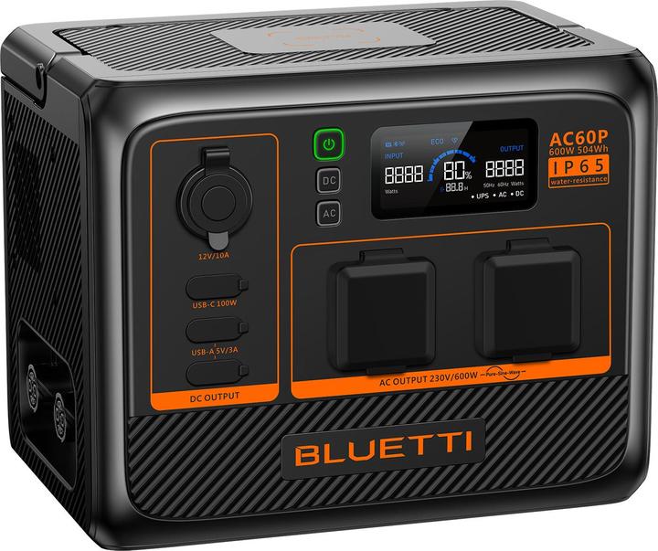 Produktbild Bluetti AC60P (504 Wh, 9.10 kg)