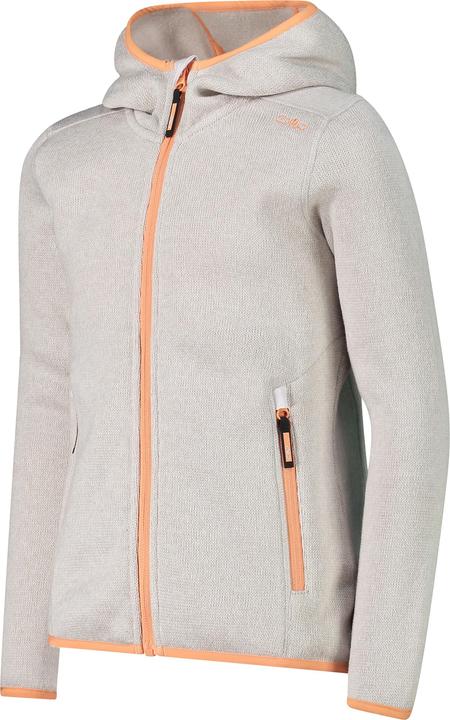 Actual product image CMP Campagnolo Girl's Jacket Fix Hood Jacquard Knitted 3H19825 (116)
