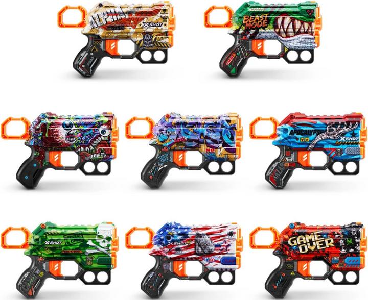 Actual product image Xshot Skin Menace 8 Dart Gun