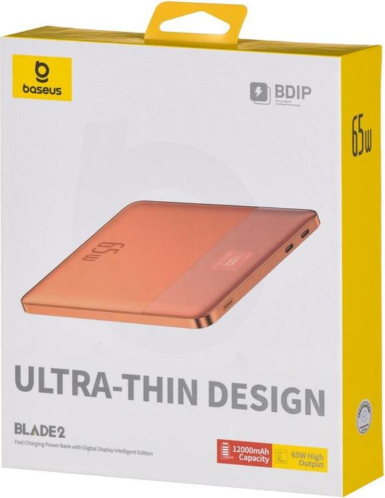 Actual product image Baseus Blade2 Series Fast Charge Powerbank 65W 12000mAh (12000 mAh, 65 W)