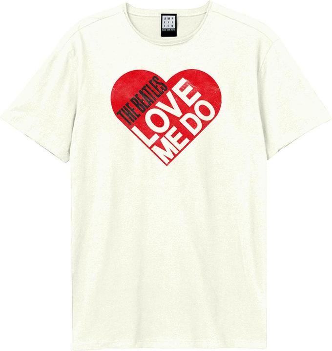 Actual product image Amplified Unisex Adult Love Me Do The Beatles T-Shirt (XL)