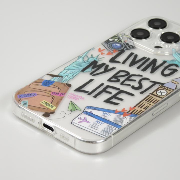Immagine prodotto PhoneLook Coque Gel silicone trasparente Vivere la mia vita migliore (Apple iPhone 15 Pro)