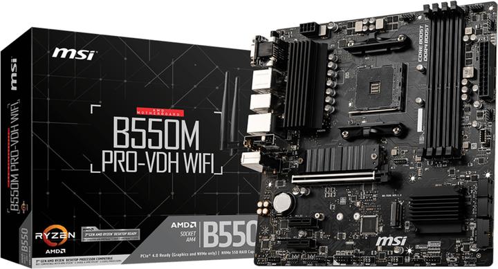 MSI B550M PRO-VDH WIFI (AM4, AMD B550, mATX)