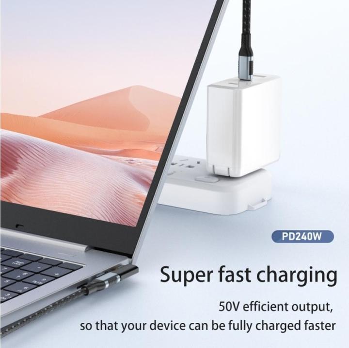 Image du produit PowerGuard Adaptateur USB-C vers USB-C (mâle/femelle) USB4 40 Gbit/s 240W (USB 4.0)