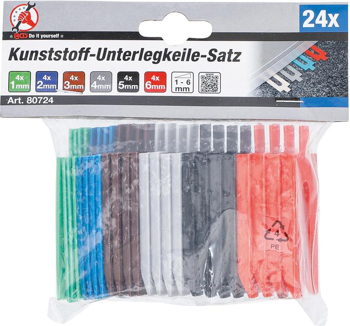 Produktbild BGS Kunststoff-Unterlegkeile-Satz 24-tlg.