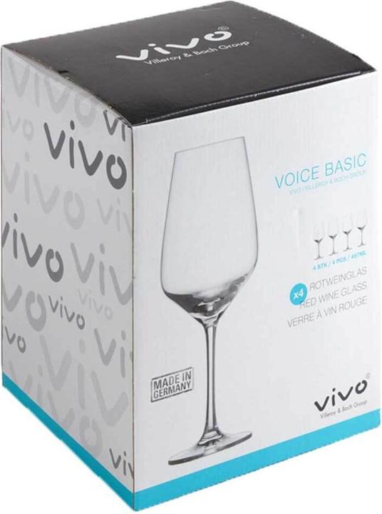 Image du produit Vivo by Villeroy & Boch Voix de base (50 cl, 4 Verres, Verres à vin rouge)