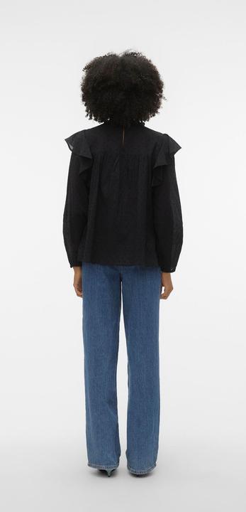 Actual product image Vero Moda VMTRINE LS LACE TOP WVN Blouse (L)