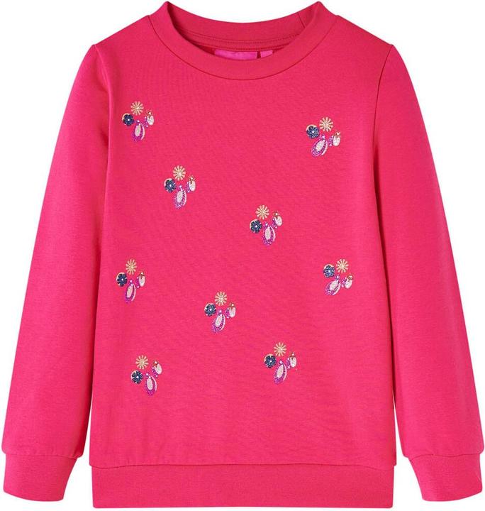 Actual product image VidaXL Children's sweatshirt bright pink 128,Material: 95 % cotton. 5 (128)
