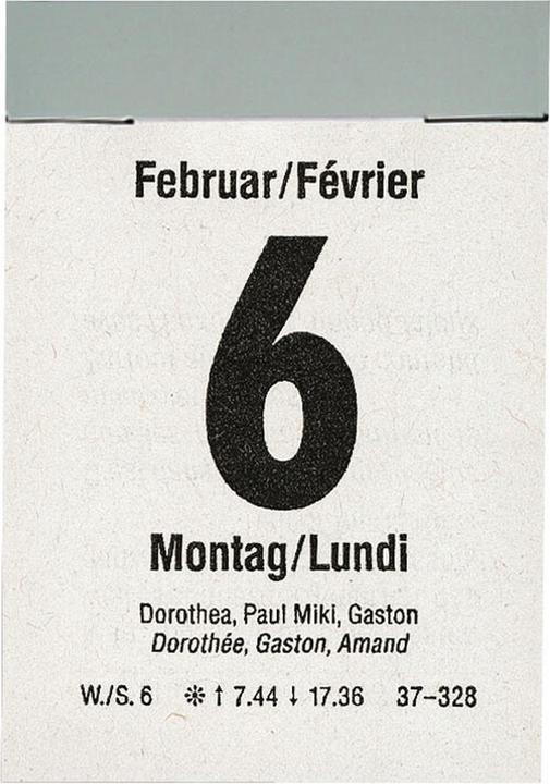 Produktbild Biella Abreisskalender Tag (4 x 5.9 cm, Französisch, Deutsch)