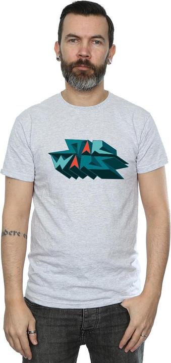 Image du produit Star Wars - T-shirt EDGY BLOCK LOGO - Homme (L)
