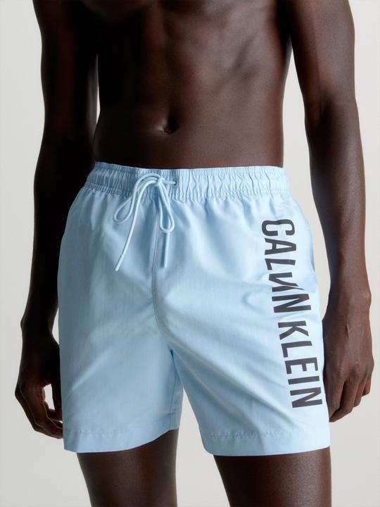 Actual product image Calvin Klein Medium Drawstring Heren Zwembroek - Powder Aqua - Maat L (L)
