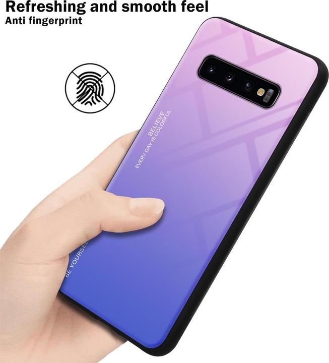 Productafbeelding Cadorabo TPU 2 kleuren glasdekking (Samsung Galaxy S10+)