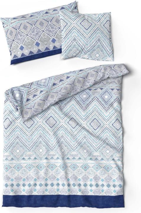 Immagine prodotto Lotus Bettwaren Biancheria da letto in bambù Lindsey turchese (Copripiumino, 135 x 170 cm)
