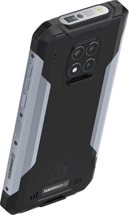 Actual product image Hammer Construction (128 GB, Black, Silver, 6", SIM + eSIM, 16 Mpx, 4G)