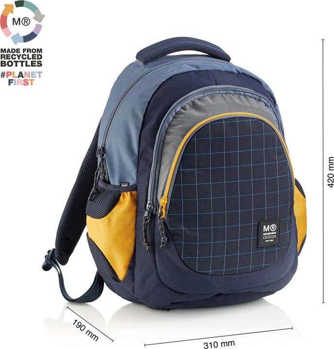 Produktbild Miquelrius Rucksack Triple Berlin Recy 30l 3 Fächern schwarz (30 l)