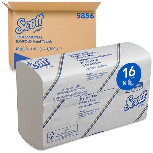 Actual product image Scott Sports Folded towels Scott Slimfold Z-fold white 1-ply (16 x)
