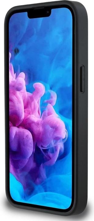 Actual product image BMW Case Leather Hot Stamp do iPhone 16e black (Apple iPhone 16e)
