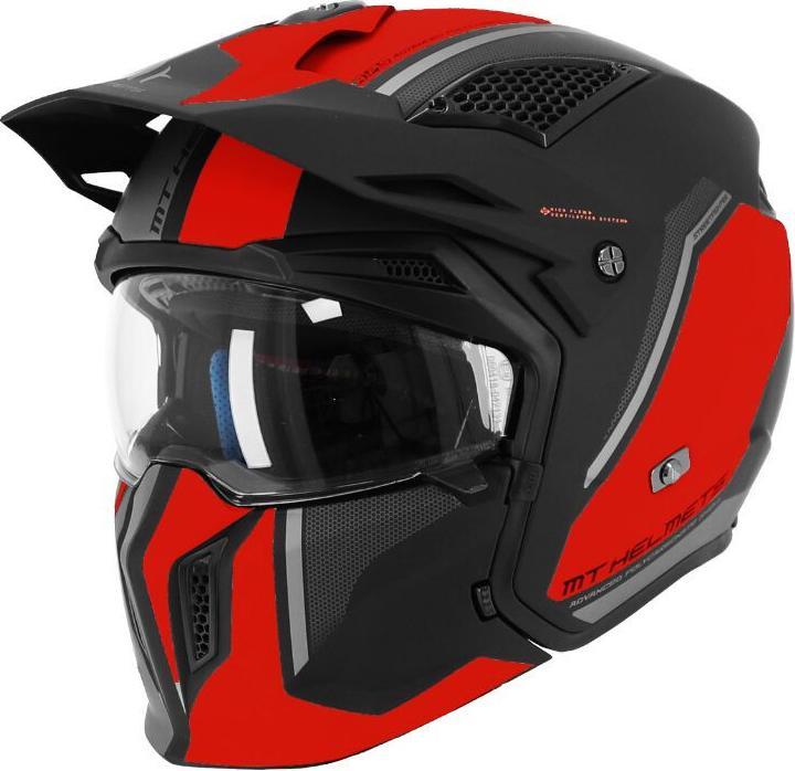 Image du produit MT Helmets casque moto cross simple ecran transformable avec mentonniere amovible streetfighter sv twin c5 (ec (64 cm, XXL)