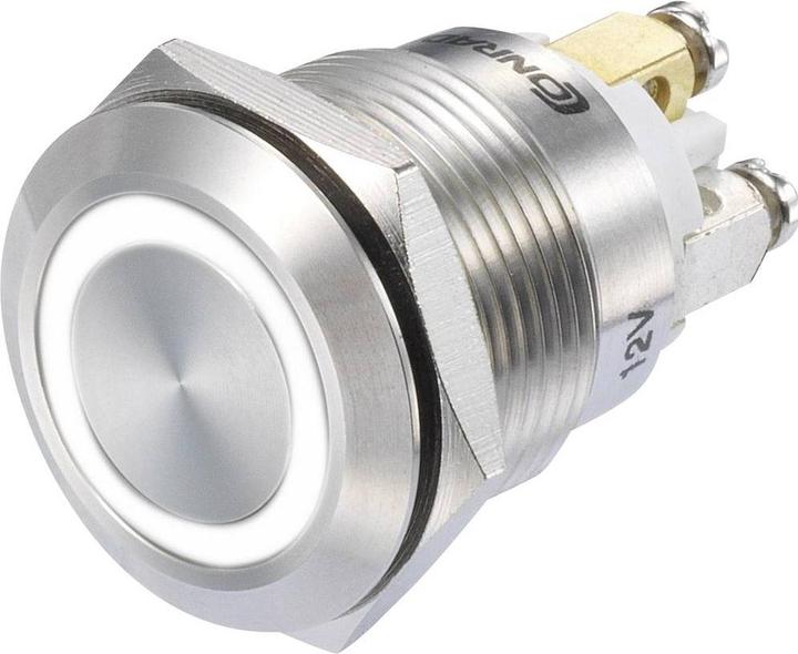 Immagine prodotto Tru Components 1273006 GQ19F-10E/W/12V/S Druckschalter 48 V/DC 3 A 1 x Ein/(Ein)