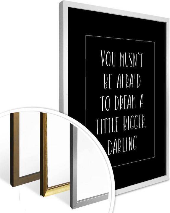 Produktbild Trenddeko You musn't be afraid (80 x 100 cm)