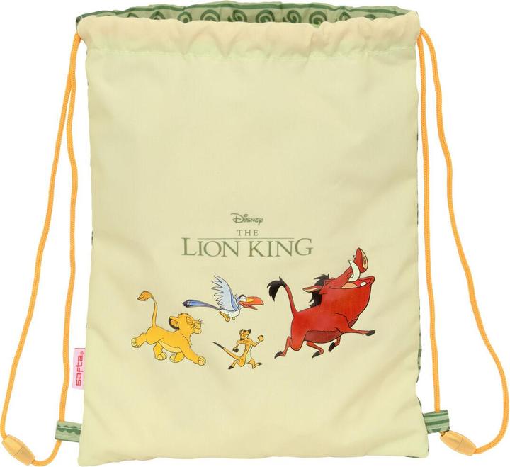 The Lion King Rucksacktasche mit Bändern Mufasa grün Beige 26 x 34 x 1 cm