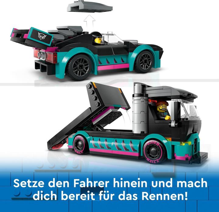 Produktbild LEGO Autotransporter mit Rennwagen (60406, LEGO City)