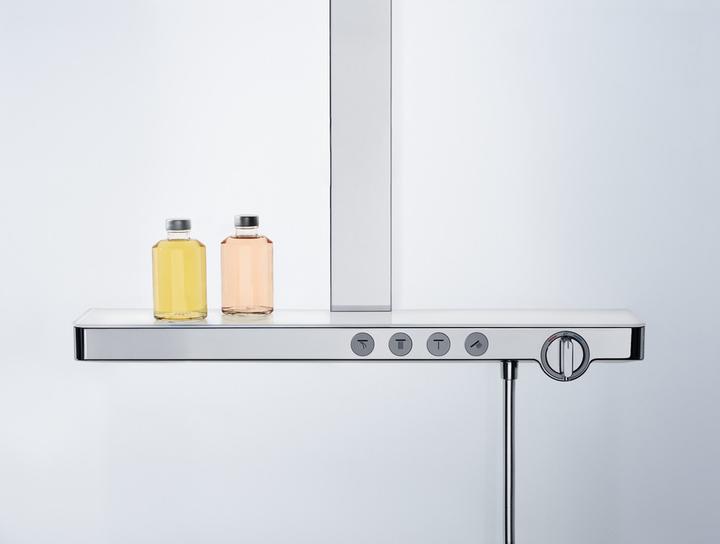 Produktbild hansgrohe HG Showerpipe RAINMAKER SELECT 460 3jet DN 15 EcoSm Version 9 l/min weiss/chrom