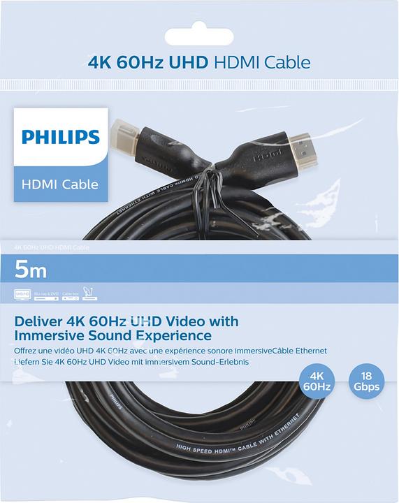 Produktbild Philips CABLE HDMI 5M SWV5551/00 (5 m, HDMI)