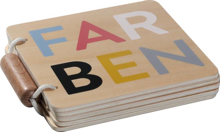 Produktbild Kindsgut Beschäftigungsspielzeug Holzbuch Farben