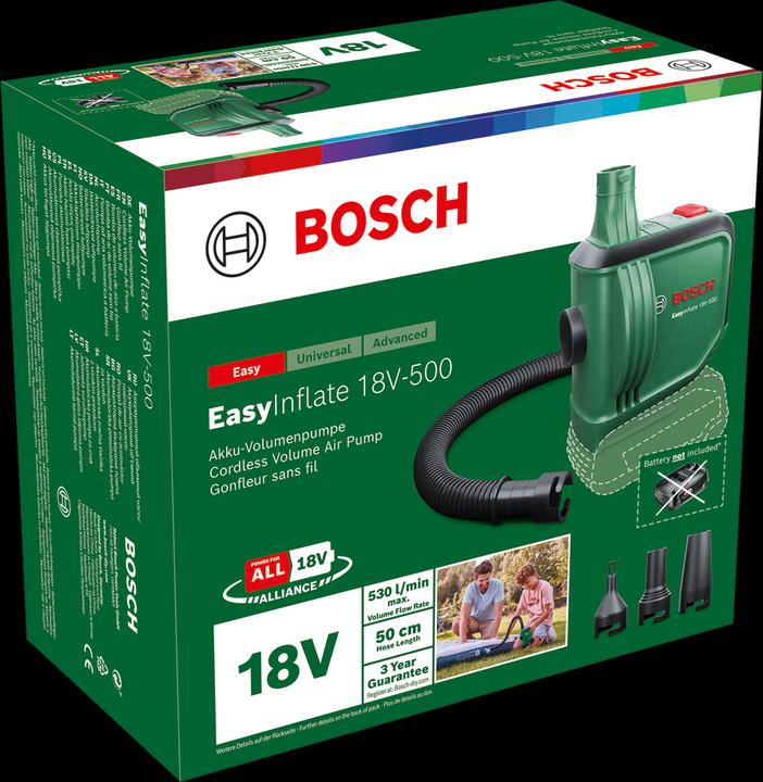 Produktbild Bosch Home & Garden EasyInflate 18V-500 (0.03 Bar, 530 l)