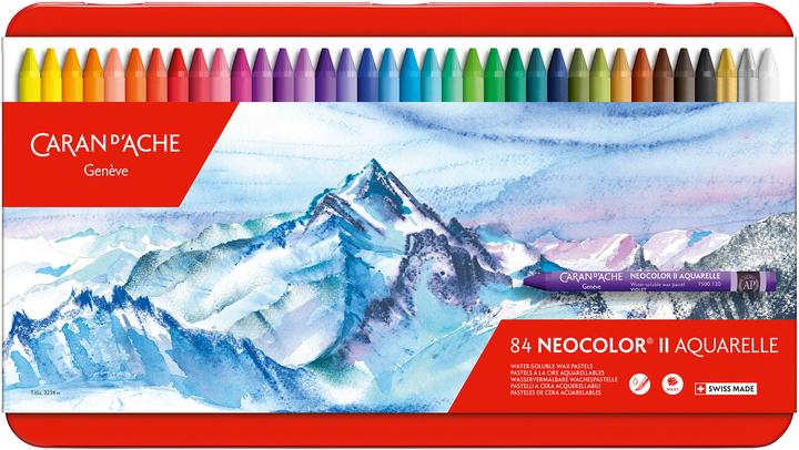 Caran d'Ache Neocolor II Aquarelle Metallschachtel (Multicolor, 84 x)