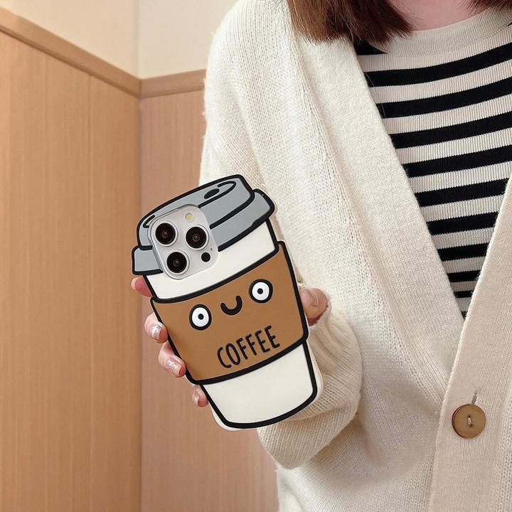 Image du produit Ueli Express Drôle d'étui en silicone pour tasse à café 3D (Apple iPhone 16 Pro Max)