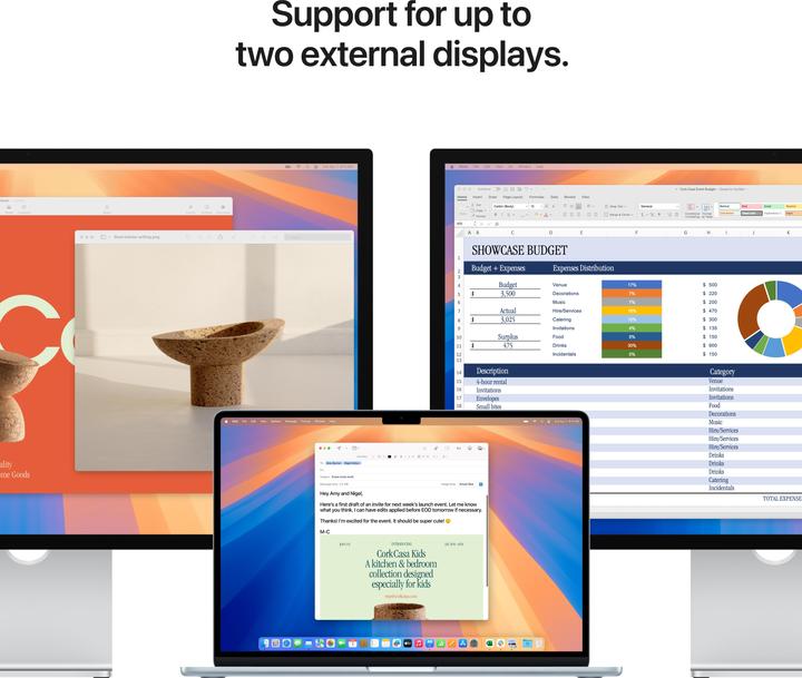 Produktbild Apple MacBook Air – 2025 (15.30", M4, 32 GB, 1000 GB, CH)