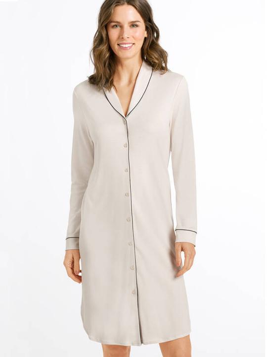 Actual product image Hanro Natural Comfort nightgown - 100 cm long - long sleeve (XS)