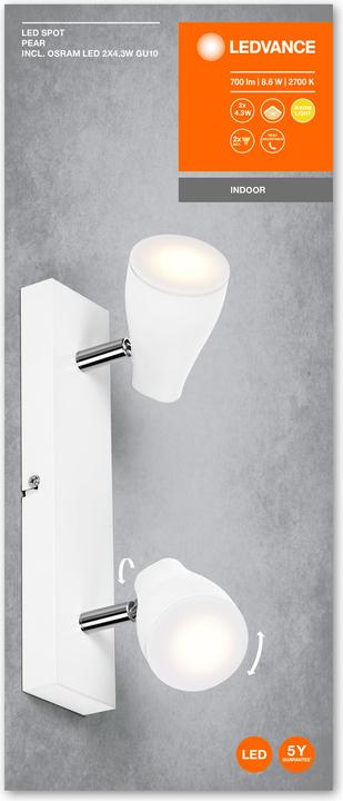 Immagine prodotto Ledvance Spot LED Bianco Perla (420 lm, GU10)